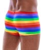 Seksowne bokserki męskie tęcza Men's Boxer Briefs Rainbow M